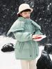 Mid-Length Girls' Down Jacket - 2025 Winter Thickened Outerwear for Medium and Large Children.