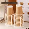 Disposable Cup Holder Multi-Function Coffee Cup Organizer Desktop Teacup Storage Rack Decor Stand For Home Countertop Use