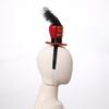 Vintage Fascinator Hats Headband Circus Ringmaster Costumes Mini Top Hat Feather Cap Headpiece for Halloween Tea Party Props