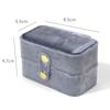 Mini Jewelry Box Plush Velvet Ring Holder Portable Jewelers Packaging  Travel Storage