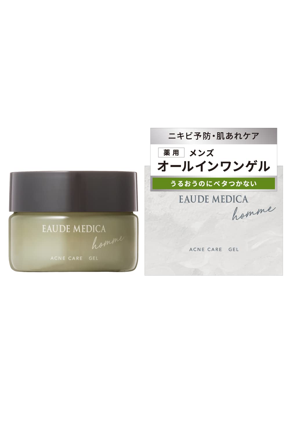 

EAUDE MEDICA homme Medicated Acne Care 80g Floral Skincare for Men with Acne Gel, (Citrus Scent), Men s All-in-One