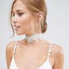 Chokery Perlové Žlázy Tetování Choker Náhrdelník Černý Krajkový Choker Náhrdelník Vintage Šperky Šperky