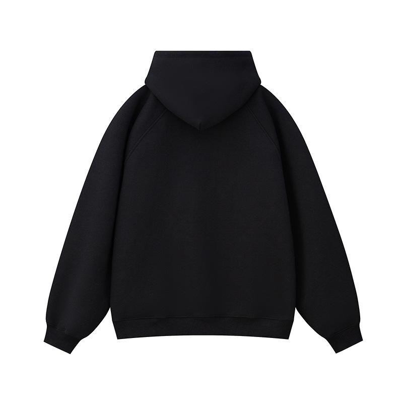 Kapuzenpullover Herren Neue Frühlings- und Herbstmode Einfarbige Kapuzenjacke Jungenoberteil Amerikanische High Street Lockerer, verdickter Mantel