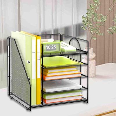 Desk File Organizer 5 Layer Accessories Rectangular Practical Desktop Mail Sorter Paper