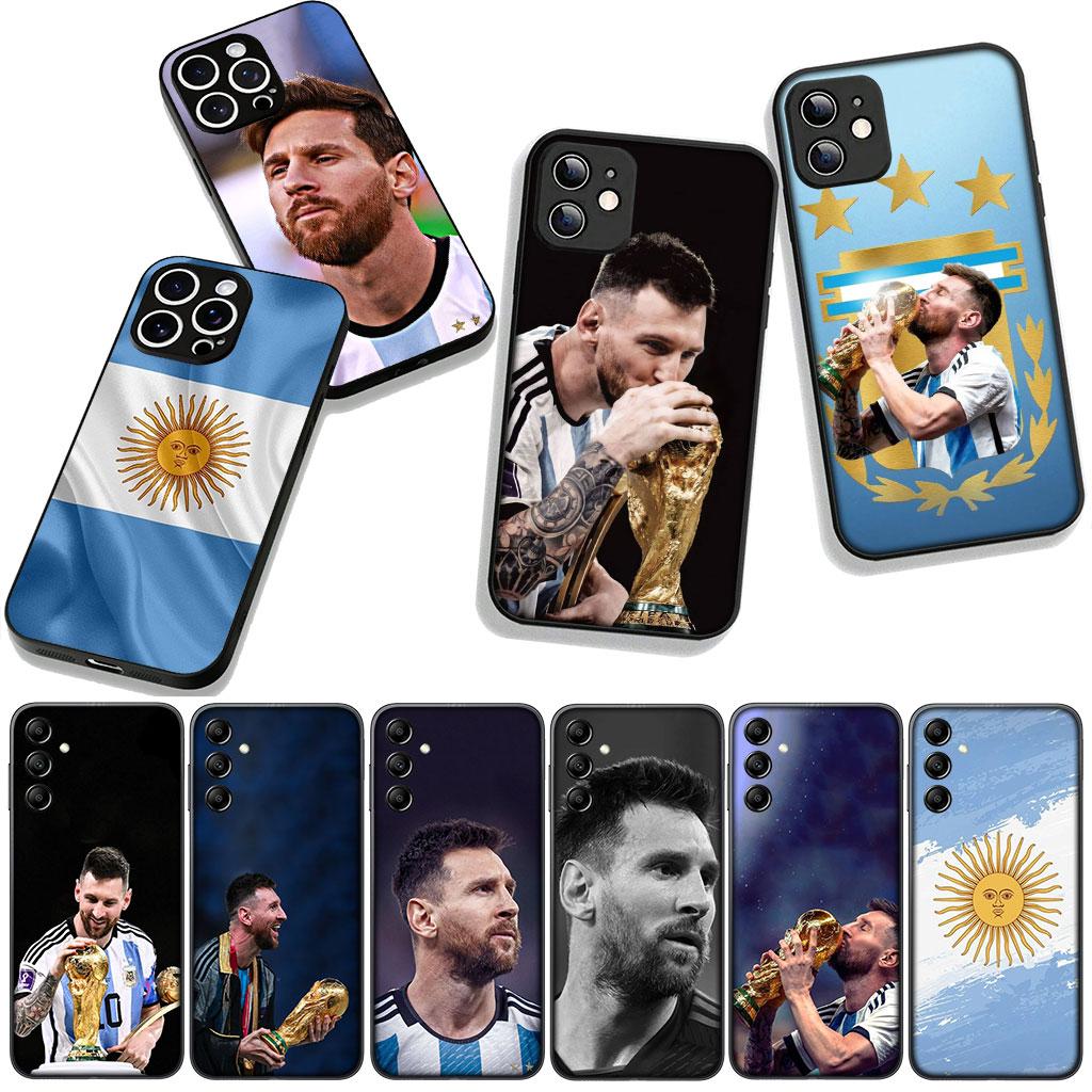 Argentina Flag Football Number 10 Champion for Samsung Galaxy A36 A17 A26 A07 A35 A54 A53 A13 A33 A34 S20 S21 FE S10 Plus Case