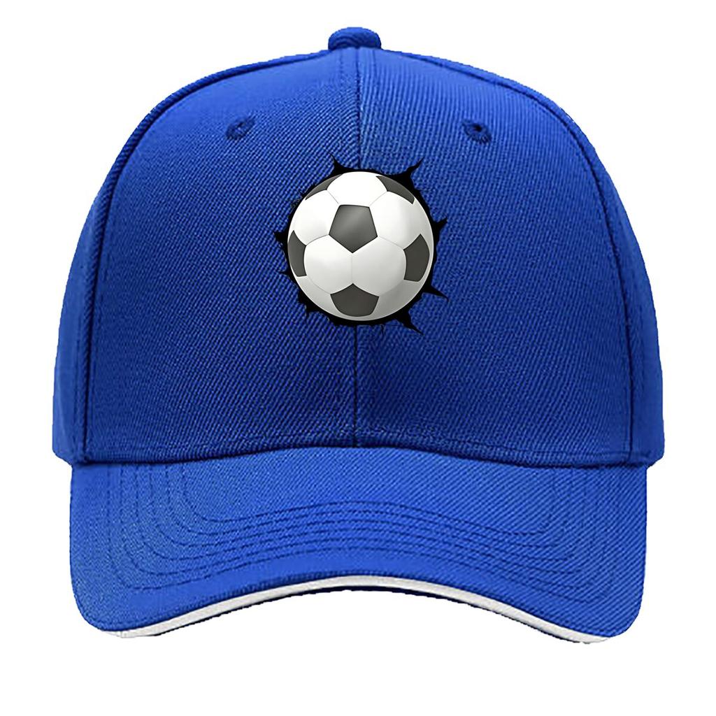 Unisexs Boys Retro D Football Print Cap Adjustable Lightweight Hat Suitable for Sports Events M Sandwich Baseball Cap