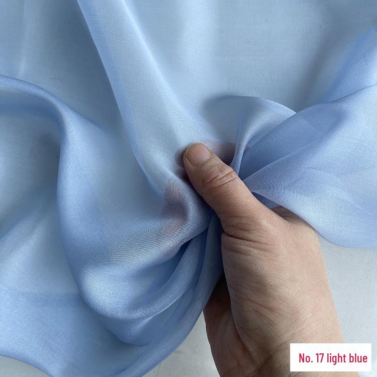 Chiffon di Vera Seta Largo 6 mm: Tessuto di Seta di Gelso Trasparente per Foulard, Vestiti Estivi e Abiti da Sera