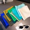 Autumn new versatile 71 imitation silk solid color silk scarf versatile plain color Korean neck scarf tied bag silk scarf
