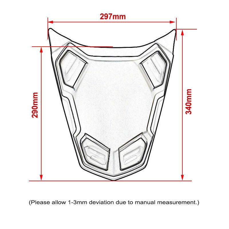 Fit For BMW R1300GS R 1300GS Pillion Passenger Solo Seat Back Cover Fairing Cowl Rear Seat Cover R1300 GS R 1300 GS 2023-2025