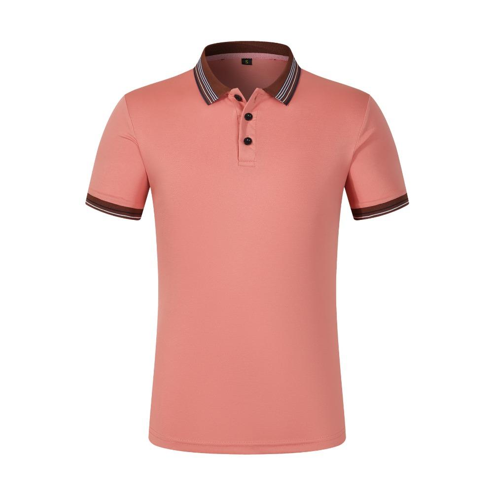 Men's Solid Color Short Sleeved Lapel Polo Shirt