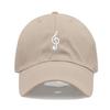 Unisex Soft Cotton Dad Hat Musical Note Embroidery Baseball Cap For Women Men Adjustable Unisex Casual Sports Caps