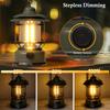 Camping Tragbare Retro Laterne Vintage Zeltbeleuchtung Laterne Dekoration Wasserdicht Outdoor Garten Straßenweg Rasenlampe
