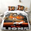 BC Lions Football team 3pc set Perfect for bedroom use Comfortable bedding set includes a duvet cover and two pillowcases Ideal birthday or Christmas 