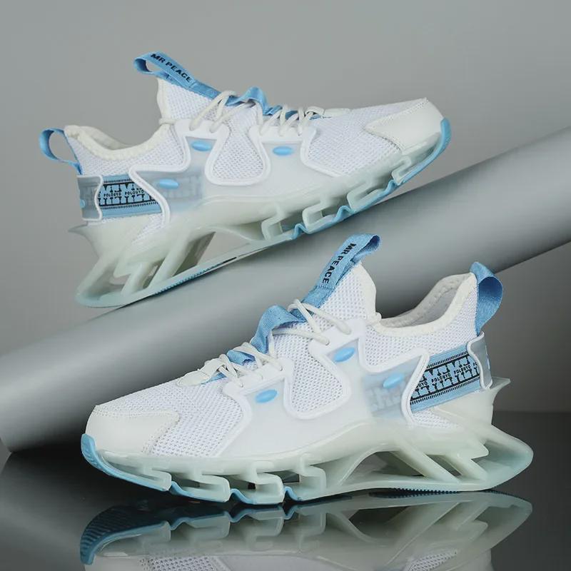 

Высококачественные мужские модные летние туфли на толстой подошве Luminous Dad: Дышащая, молодежная обувь Blade для активного отдыха 48