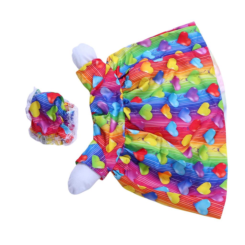 Summer Porch Goose Outfit Lovely Dots Cute and Fun Porch Goose Clothes Costume for Outdoor Yard Lawn Garden Patio Decor