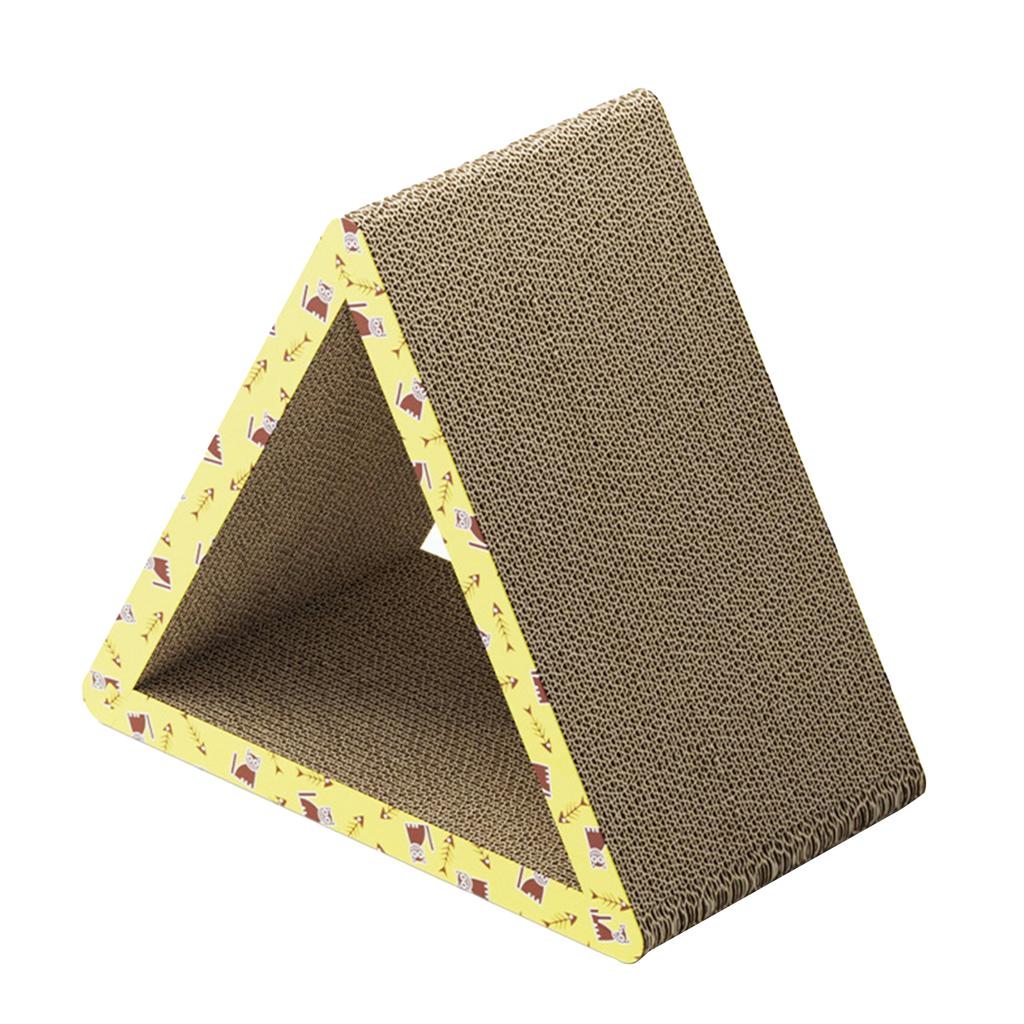 Foldable Triangles Cat Scratching Board Scratcher Cardboard Thicken Corrugated Paper Cat House Pet Grinding Claw Cardboard
