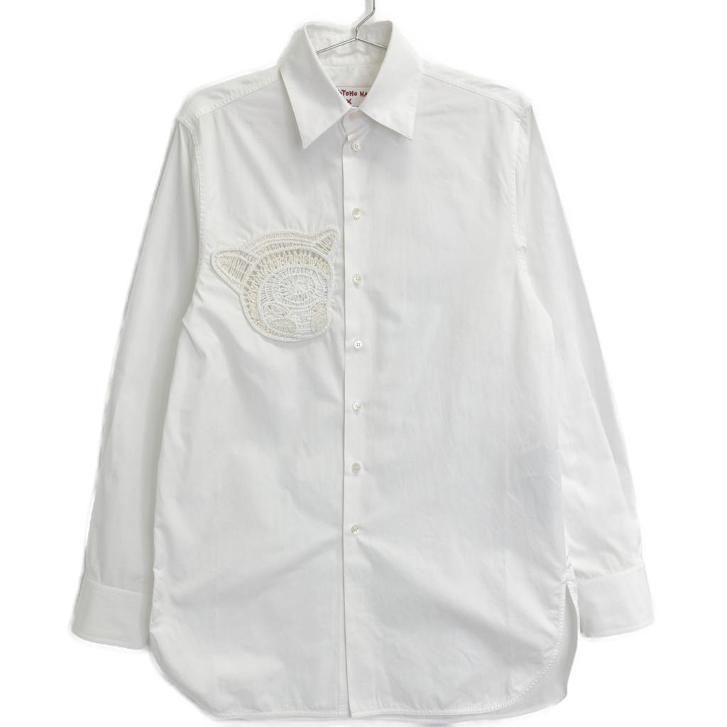 Stella Mccartney [xYOSHITOMO NARA] White Embroidered Patch Shirt Tops 36 whiteUsed