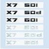 AAAPU1 Chrome Black 3D Numbers M X7M50i X7M50d X7M60i X7 M50i M60i M50d ABS Emblem for X7 Series G07 Car Trunk Badge Logo Sticker