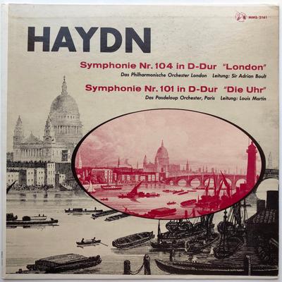LP Record JOSEPH HAYDN  SIR ADRIAN BOULT  L  Symphonie Nr. 104 In Ddur London MMS2161 Musical Masterp Switzerlan Classical Used
