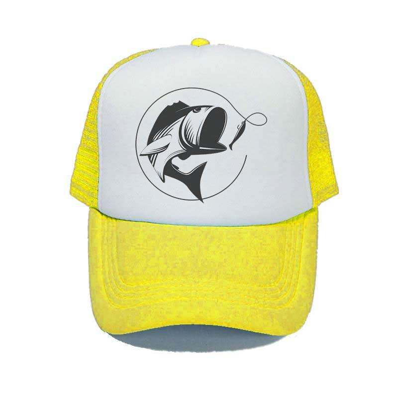 Animal Fish Farm Snapback Trucker Hat Cap Jalan Kuari Fisherman Bone Dad Hats Original Mike Trout Fish Mesh Hunting Hat YY339