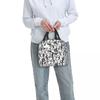 Hand Drawn Penguin Set Insulated Lunch Bag for Women Children Leakproof Food Boxes Thermal Lunch Box Tote