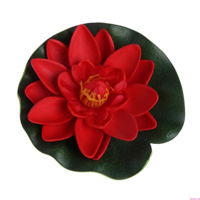 Artificial Fake Floating Flowers Lotus Water Lily Plants Garden for Tank Pond