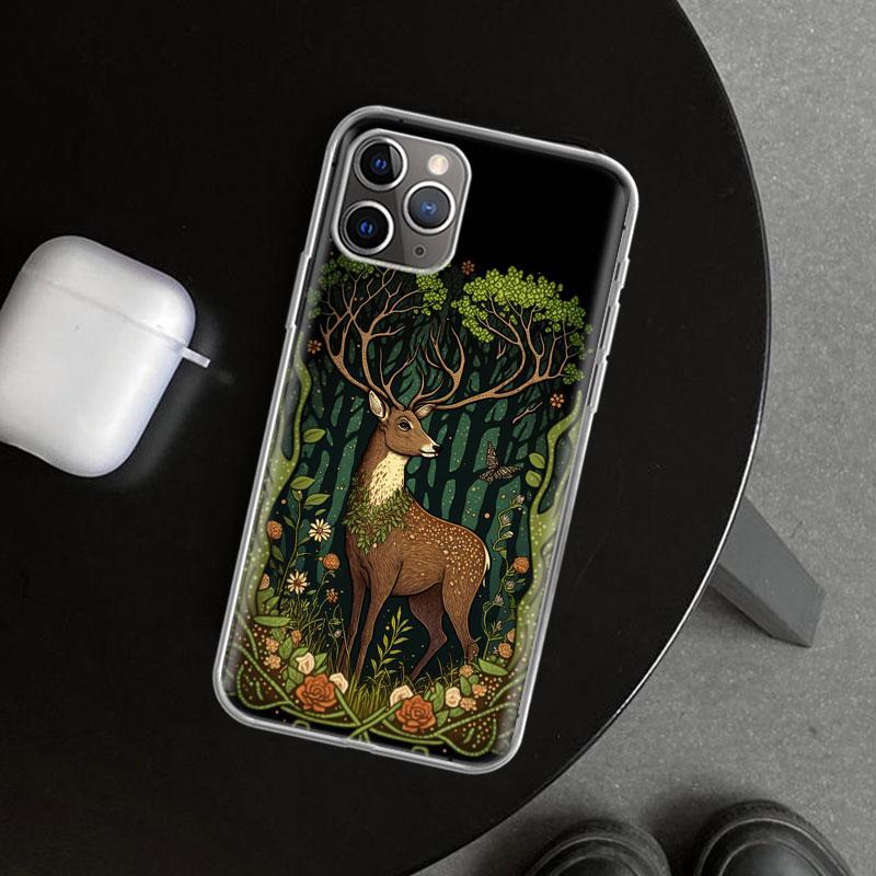 

Deer Hunting Camo Phone Case Cover for iPhone 11 12 13 Mini 14 15 Plus 16 Pro Max 17 Air 7 8 + SE Art Customized Fundas 11 12 13 iPhone 16