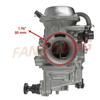 New Carburetor Intake For Honda 400 TRX400FW Fourtrax Foreman 1995-2003  ATV 16100-HM7-L02 16100-HM7-671 Motorcycle Parts