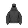 Men's Winter Sportswear Hoodie with Integrated Mask and Zipper Closure