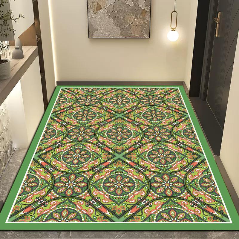 Ретро Плиточный Бытовой Ванная Комната, Ванная Комната, Впитывающий Влаго Влагопоглощающий Быстросохнущий Диатомовый Грязевой Коврик Для Пола, Прихожая Нескользящий И Грязеотталкивающий Коврик Для Пола 40cmx60cm