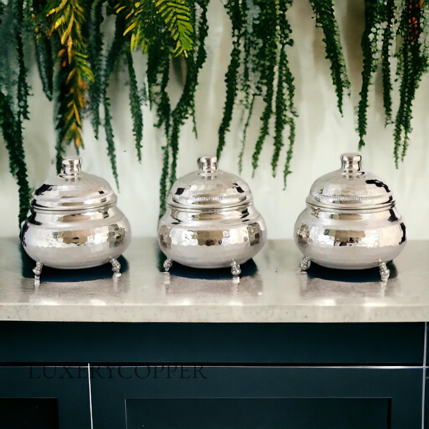 

Полка для специй из кованой меди с тройным никелем