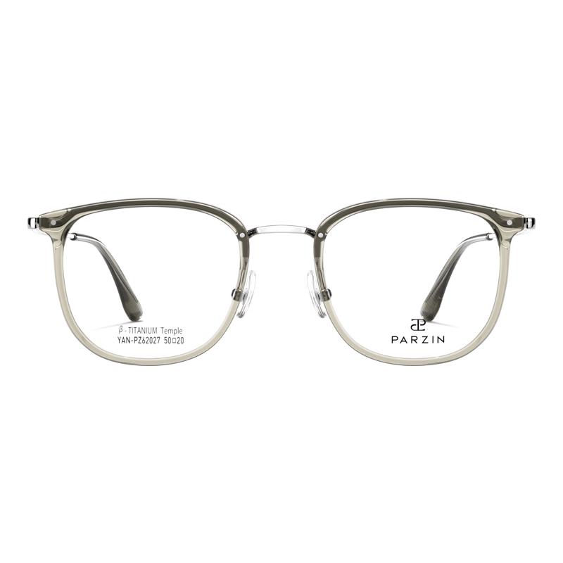 PARZIN Unisex Lightweight Titanium Fashion Myopia Glasses Frame 62027