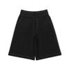 ENNITTUDE Denim-Like Knit Bermuda Pants [Charcoal]