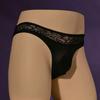 Mutandine di Pizzo Taglia Grande Sissy Pouch da Uomo Lingerie Slip Intimo Elastico a Vita Bassa in Seta Ghiacciata Uomo Gay Morbido Comodo Slip