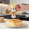 Press Honey Dispenser Bottle Syrup & Sauce Container with No-Drip Spout BPA-Free Plastic Honey Pourer Bottle for Kitchen Coffee Barbecue Use