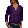 SCIONE Blouse Long Sleeve Autumn Women Shirt V-neck Female Tops Solid Shirt Lady Blouse Shirt