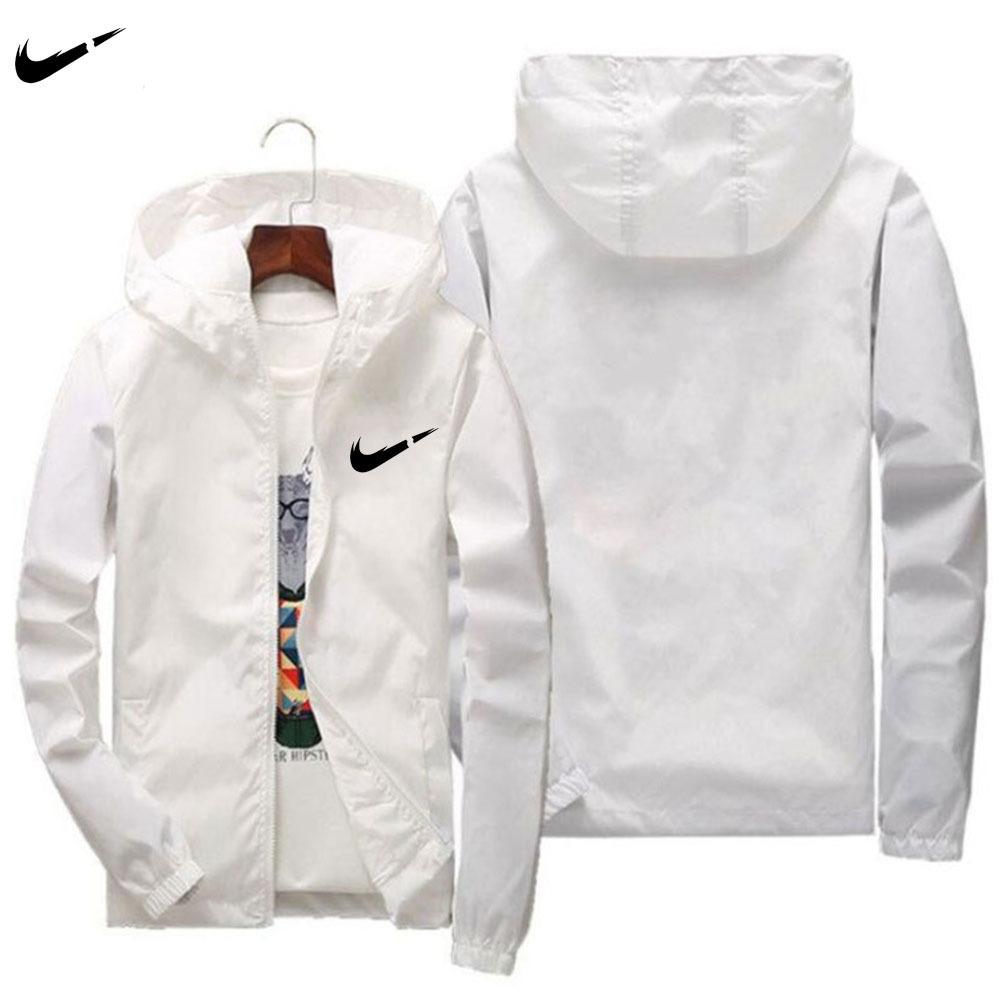 Fashionable loose cardigan with zipper jacket, trendy brand casual and versatile hooded jacket, windproof and rainproof jacket