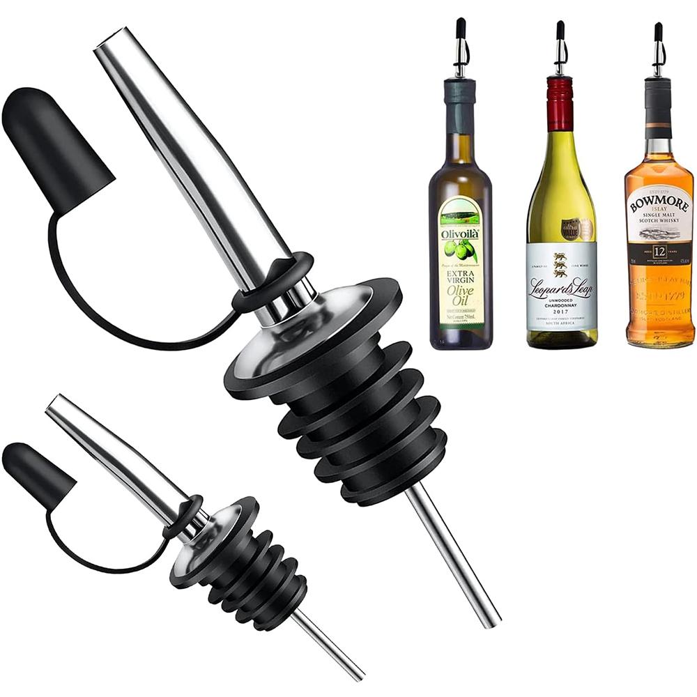 8PCS nerezový odlévač se silikonovými krytkami pro bary, restaurace