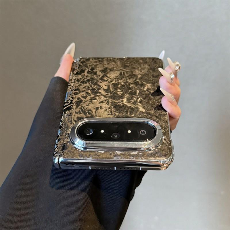 Pura X Max Foldable Phone Case Velvet Matte Shell With Mother-of-Pearl INS Style Protective Cover