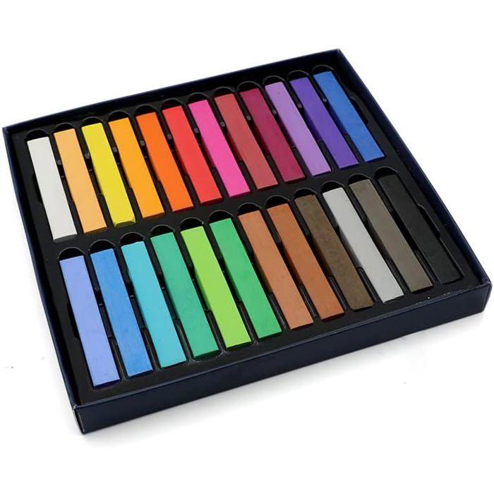 ARTME Pastels Tendres 24pcs, Couleurs Vives Assorties, Idéaux Pour L'art, L'artisanat Et Les Croquis