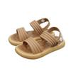 Girls' Summer New Soft-Soled Sandals for Young and Older Children with Buckle Closure