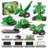 5 in 1 City Technical Remote Control Deformed Robot Dinosaur Building Blocks Jurassic Rex APP RC Bricks Toys for Children Gifts