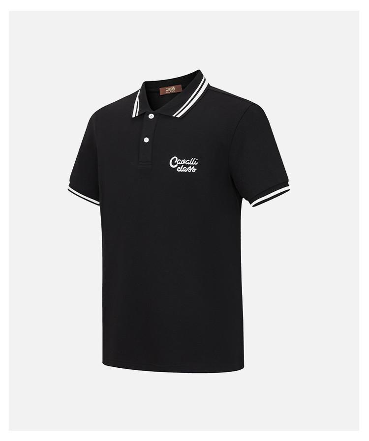 Cool, Skin Friendly, Antibacterial and Breathable Men's Polo Shirt with Exquisite Embroidery Short Sleeves for Daily Leisure In Spring and Summer