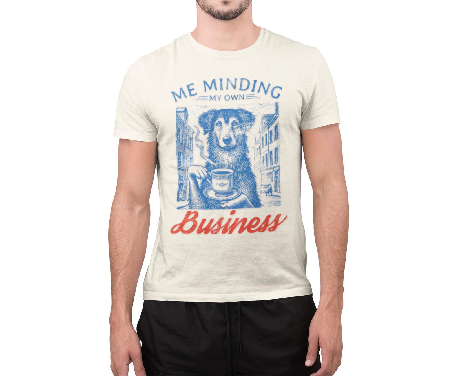 Mind My Own Business Dog T-Shirt S