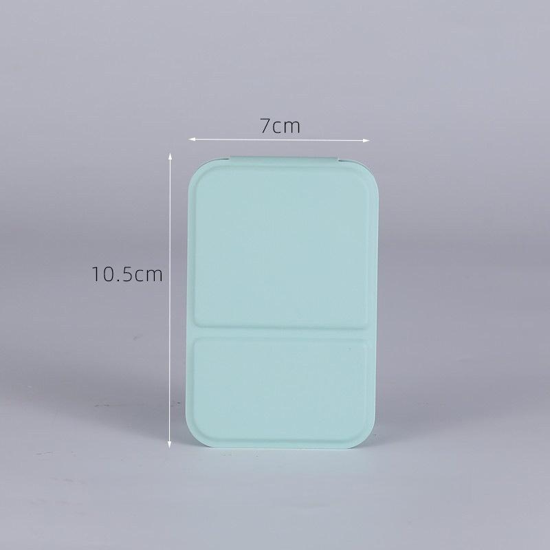

Portable Folding Makeup Mirror with PU Leather Cover, Elegant Travel Compact for Women, Gift for Birthday Graduation Home Decor