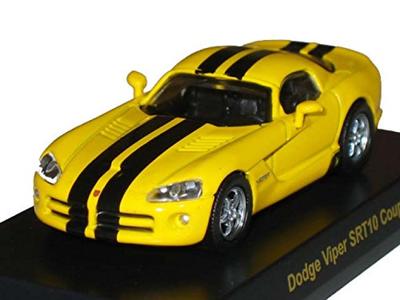 Kyosho USA Sports Car Mini Car Collection 1 Dodge Viper SRT10 Coupe Yellow 1/64