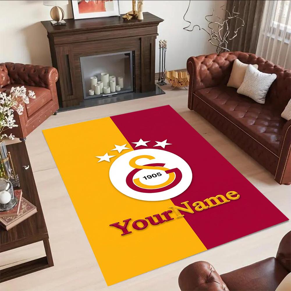Galatasaray 329 Customized Name Carpet Suitable for Living Rooms Entryway Balcony Kitchen Antislip Carpet Decorate Offices