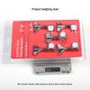 Langting 5-String Electric Bass Tuners, Black/Silver Fishbone Design, All-Metal, 5-Pack