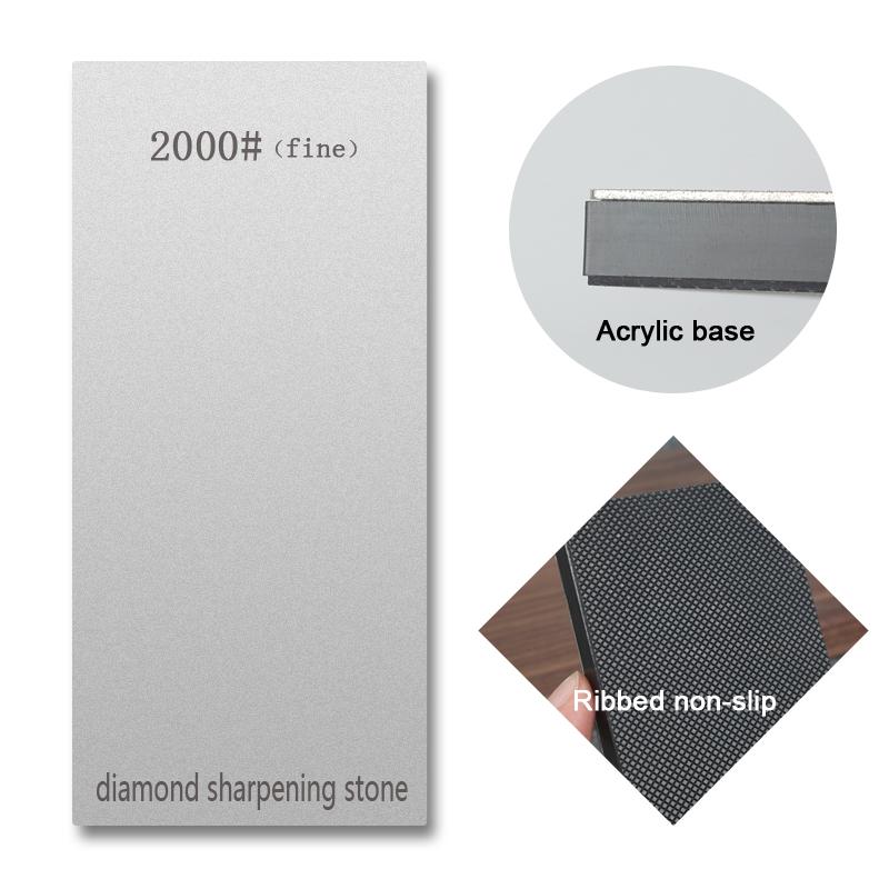 150mm Diamond Sharpening Stone Professional Woodwork single-sided Grinding Stone With Non-slip base 80-3000# Knife Sharpeners