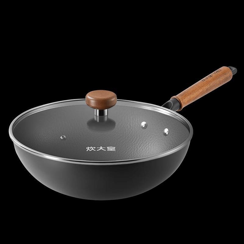 COOKER KING 32cm Titanium Forged Iron Wok